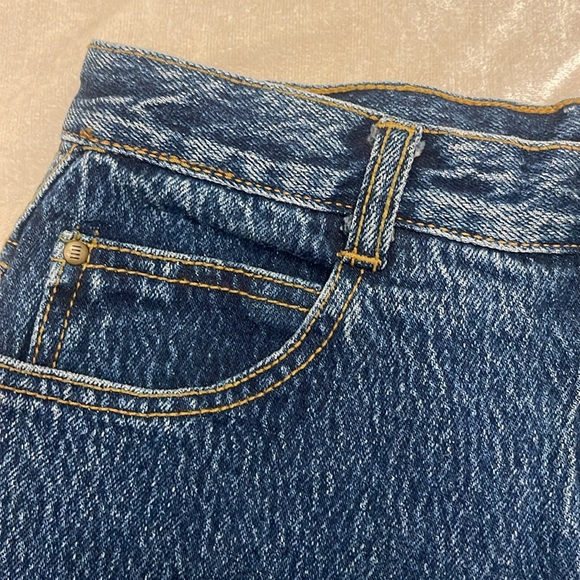 GITANO ORIGINAL VINTAGE JEANS HIGH WAIST DENIM SZ 12 DARK WASH MADE IN HONG KONG - Picture 7 of 17